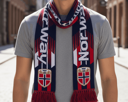 Norway Scarf World Cup 2026 With Intricate Lion Crest Design