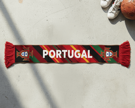 Portugal Scarf World Cup 2026 Soft Knit And Embroidered Details