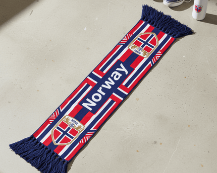 Norway Scarf World Cup 2026 Symmetric Navy Red Stripes