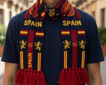 Spain Scarf World Cup 2026 Premium Red Athletic Knit