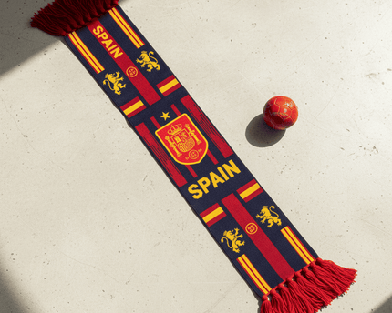 Spain Scarf World Cup 2026 Premium Red Athletic Knit