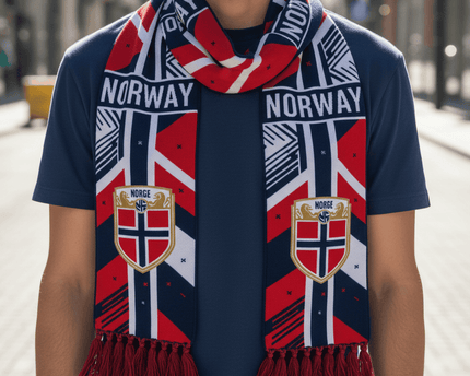 Norway Scarf World Cup 2026 Bold Central Norway Text Graphic