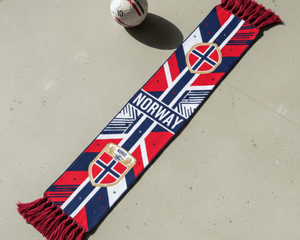 Norway Scarf World Cup 2026 Bold Central Norway Text Graphic