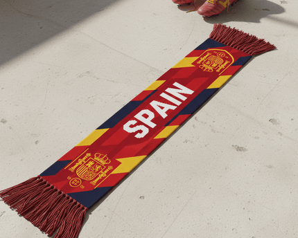 Spain Scarf World Cup 2026 Regal Shield And Tassel Detail