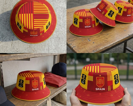 World Cup 2026 Spain Nation Colors Bucket Hat