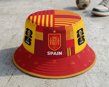 World Cup 2026 Spain Nation Colors Bucket Hat