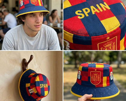 World Cup 2026 Spain Red Yellow Contrast Bucket Hat