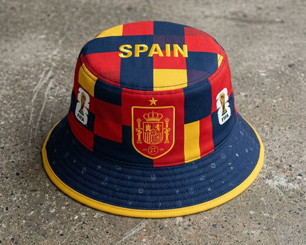 World Cup 2026 Spain Red Yellow Contrast Bucket Hat