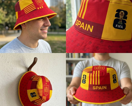 World Cup 2026 Spain Vibrant Red Headwear Bucket Hat