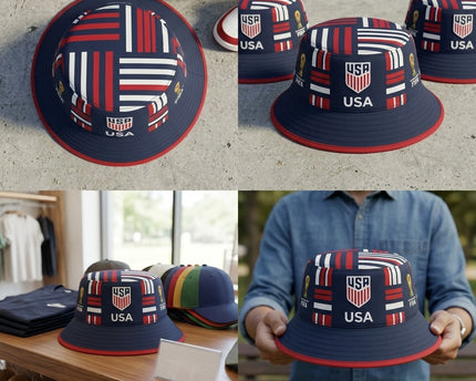 World Cup 2026 USA Vibrant National Flag Bucket Hat
