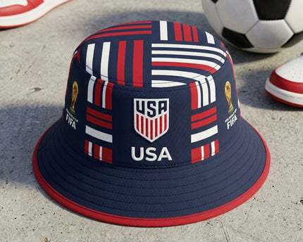 World Cup 2026 USA Vibrant National Flag Bucket Hat