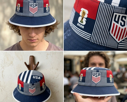 World Cup 2026 USA National Team Crest Bucket Hat