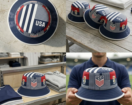 World Cup 2026 USA National Team Crest Bucket Hat