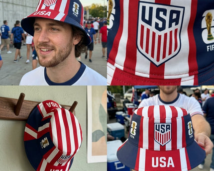 World Cup 2026 USA National Team Bucket Hat - Red White & Blue