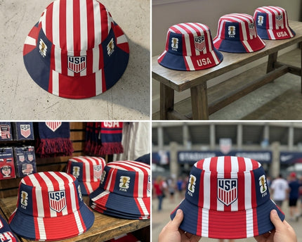 World Cup 2026 USA National Team Bucket Hat - Red White & Blue