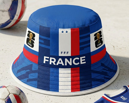 World Cup 2026 France Premium Sublimated Bucket Hat