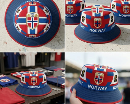 World Cup 2026 Norway Golden Norge Crest Bucket Hat