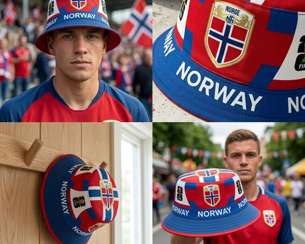 World Cup 2026 Norway Golden Norge Crest Bucket Hat