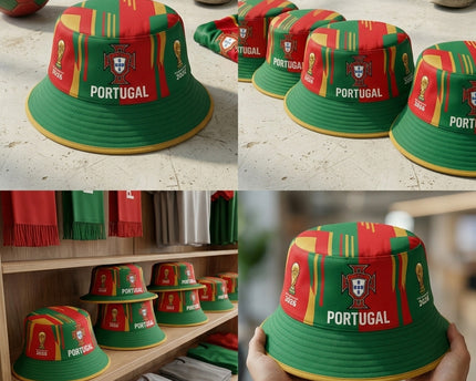 World Cup 2026 Portugal Iconic Emblem Bucket Hat