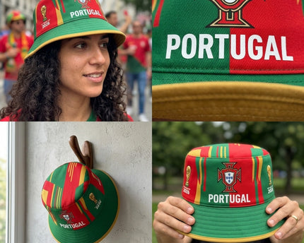 World Cup 2026 Portugal Iconic Emblem Bucket Hat