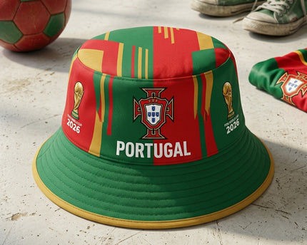 World Cup 2026 Portugal Iconic Emblem Bucket Hat