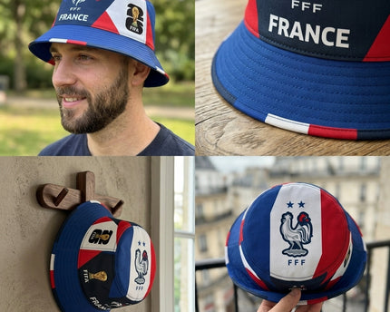 World Cup 2026 France Tri-Color Pattern Bucket Hat