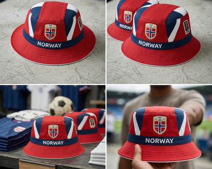 World Cup 2026 Norway Vertical Stripe Bucket Hat