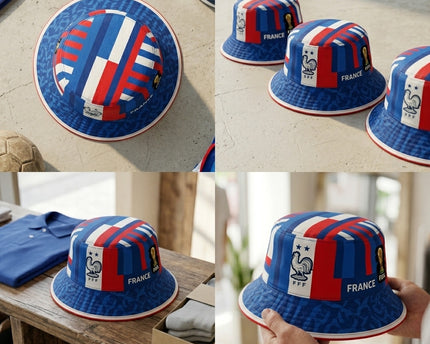 World Cup 2026 France Vibrant Stripes Bucket Hat