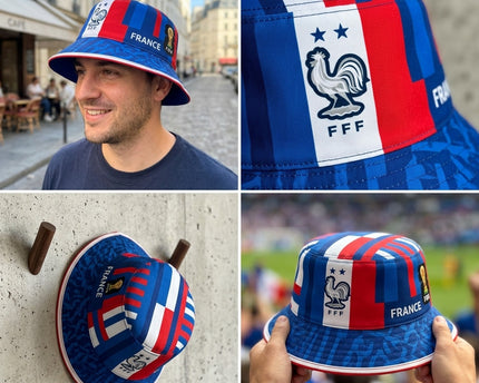 World Cup 2026 France Vibrant Stripes Bucket Hat