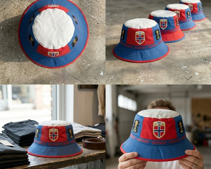 World Cup 2026 Norway Nordic Cross Design Bucket Hat