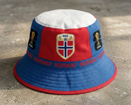 World Cup 2026 Norway Nordic Cross Design Bucket Hat