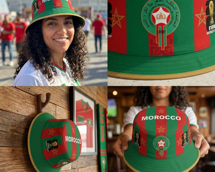 World Cup 2026 Morocco Bold Star Emblem Bucket Hat