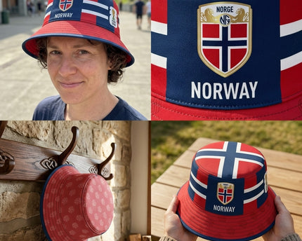 World Cup 2026 Norway Sporty Contrast Bucket Hat