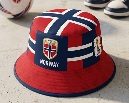 World Cup 2026 Norway Sporty Contrast Bucket Hat