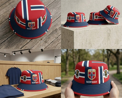 World Cup 2026 Norway Shield Emblem Bucket Hat