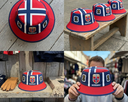 World Cup 2026 Norway Red White Blue Bucket Hat