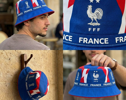 World Cup 2026 France Championship Crest Bucket Hat