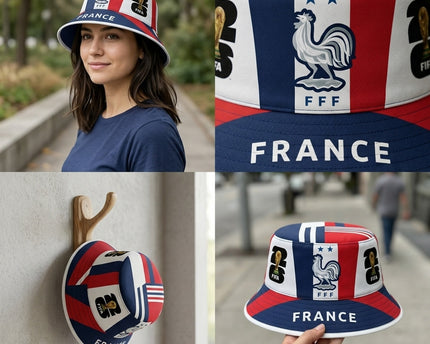 World Cup 2026 France Bold France Text Bucket Hat