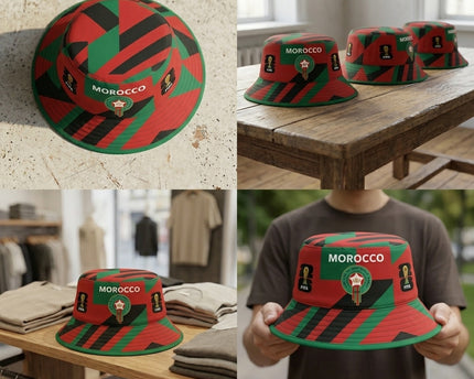World Cup 2026 Morocco Atlas Lion Style Bucket Hat