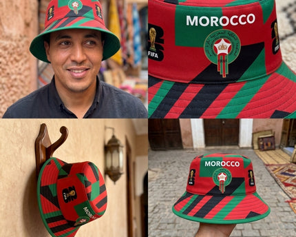 World Cup 2026 Morocco Atlas Lion Style Bucket Hat
