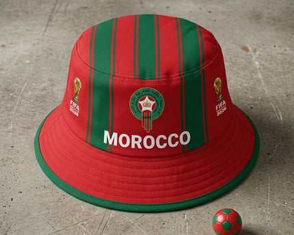 World Cup 2026 Morocco Modern Fan Gear Bucket Hat