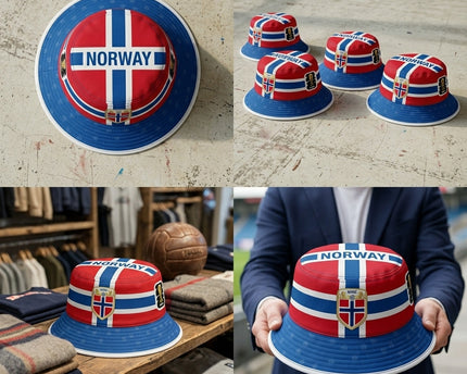 World Cup 2026 Norway National Color Bucket Hat