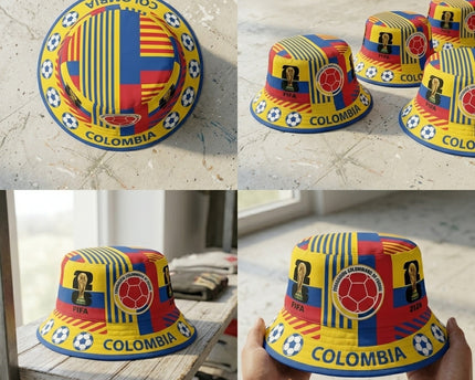 World Cup 2026 Colombia Multi-Patch Bucket Hat