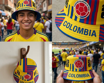 World Cup 2026 Colombia Repetitive Text Band Bucket Hat