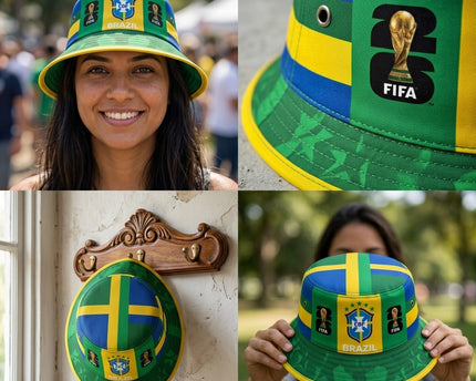 World Cup 2026 Brazil CBF Shield Bucket Hat