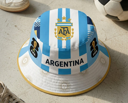 World Cup 2026 Argentina Sky Blue Bucket Hat