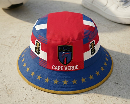 World Cup 2026 Cape Verde Red Trim Edge Bucket Hat
