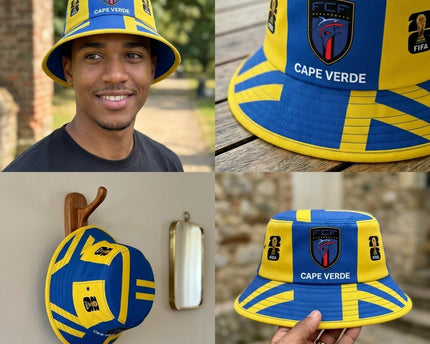 World Cup 2026 Cape Verde Triple Emblem Bucket Hat