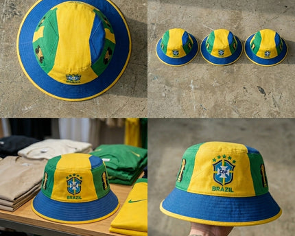 World Cup 2026 Brazil Vibrant Color Block Bucket Hat