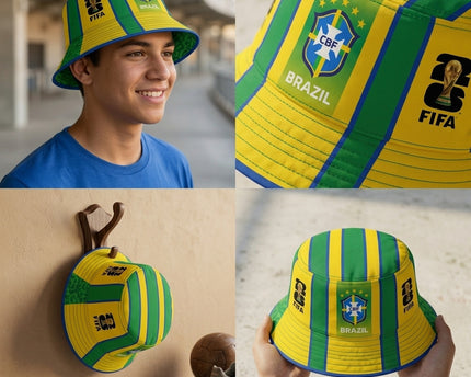 World Cup 2026 Brazil Iconic National Colors Bucket Hat